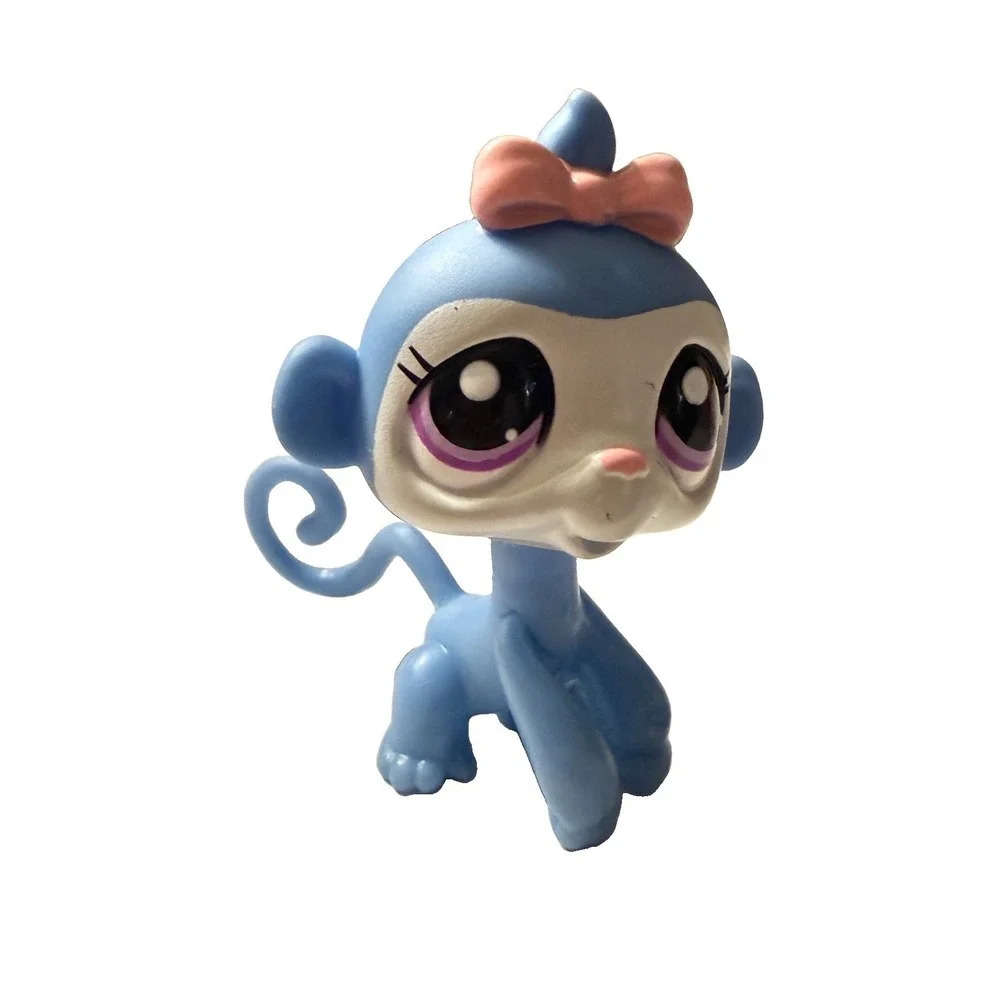 LPS Littlest Pet Shop #2606 Blue Monkey Pink Bow Blind Bag G2 Authentic